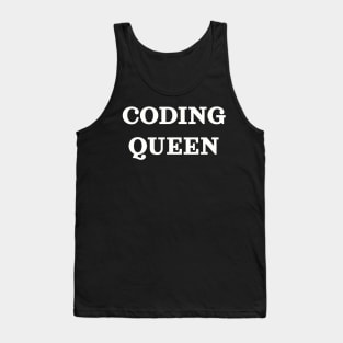 Coding Queen White Tank Top